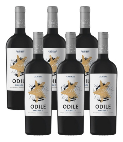 Vino Odile Malbec 750cc Bodega Carinae Caja X 6 Unidades