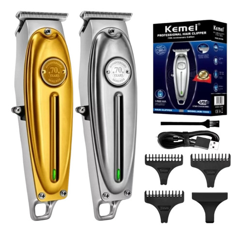2 Perfiladoras De Cabello Profesional 100% Acero Plata + Oro Color Plateado
