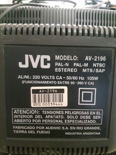 Tv 21 Jvc Funcionando Perfectamente, Poco Uso.