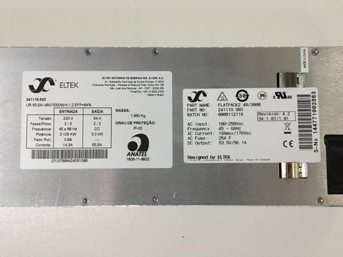 16 Módulos Retificador Eltek Flatpack2 He - 48/3000w