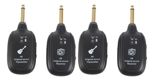 2x Receptor Transmissor De  Sem Fio De Guitarra  E