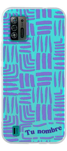 Funda Para Zte Para Mujer Rayas Abstracto Nombre