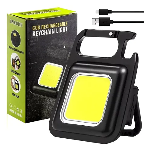 comprar Linterna Llavero Led Cob 800 Lumens Gancho Iman Recargable