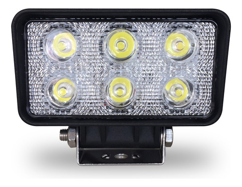 Faro Pirata Rectangular 6 Led 12v