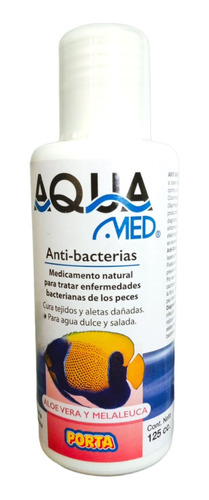 Anti Bacterias Acuario Aquamed 125cc Aloe Vera + Melaleuca