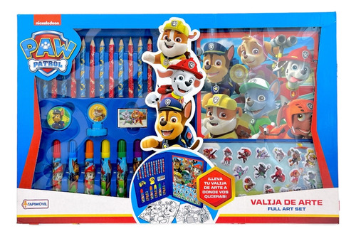 Valija De Arte Con Stickers Tapimovil Paw Patrol