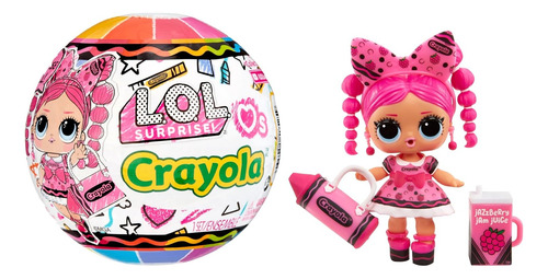 Muñeca Lol Surprise Loves Crayola 9 Cm Wabro 505259 Lanus