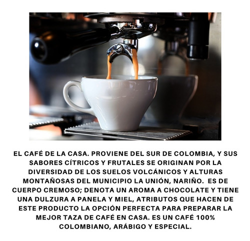Imagen 2 de 6 de Café Grano Amor Perfecto X 500grs. 100% Café (sin Azucar)