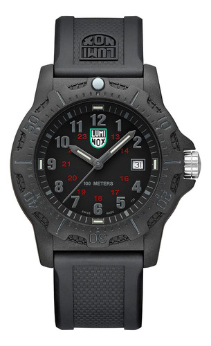 Reloj Luminox G Manta Ray Carbonox X2.2032 Original E-watch Color De La Correa Negro