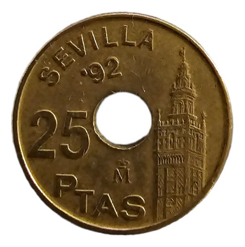 Moneda Expo 92 Sevilla Juan Carlos I 25 Pesetas 1992 Km 904