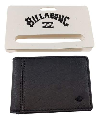 Billetera Billabong Revival Slim Line Bi-fold Wallet Black