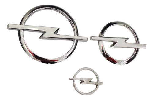 Emblemas Kit Opel Para Corsa 1.4 Cromado Tres Tamaños 