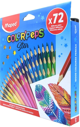 Lapices De Colores Maped Color Peps 72 Lapices Triangulares