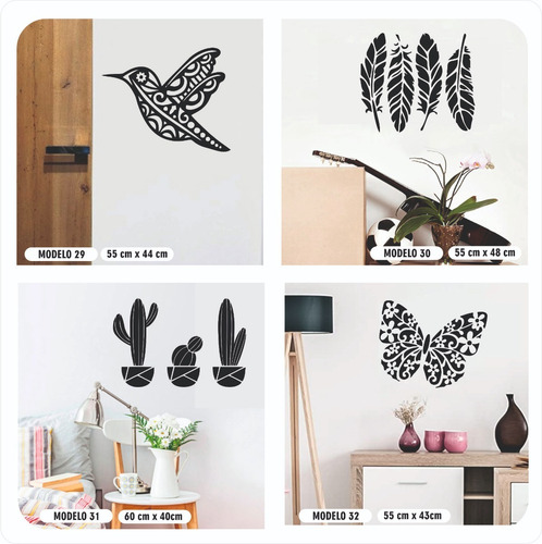 Imagen 8 de 8 de Vinilos Decorativos De Pared, Arboles, Flores Y Pájaros Love