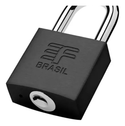 Funda Padlock 3f Locker para bicicleta, ventana, latón macizo, 25 mm, color candado de 25 mm, negro mate