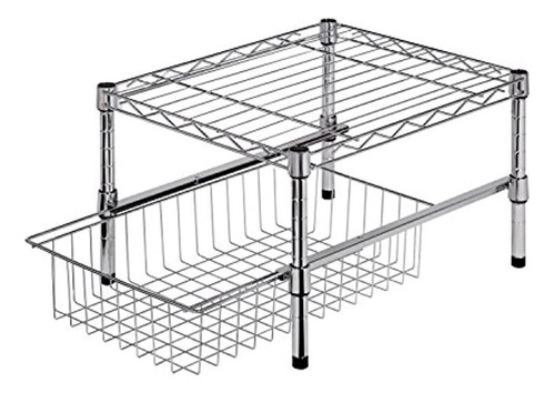 Estante Ajustable Honey-can-do Con Organizador Debajo Del Ga