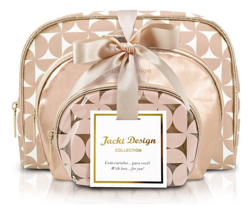Kit De Necessaire Com 3 Pçs Glitz Jacki Design