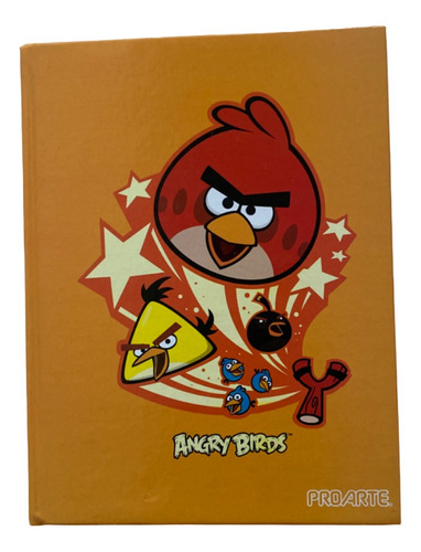 Cuaderno Tapa Dura X48 Hojas Rayadas Angry Birds