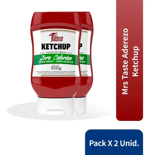 comprar Ketchup Mrs Taste Aderezo sin TACC en frasco 350 g pack x 2