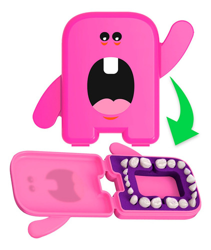 Dental Album Estojo Guardar Dente Porta Dente Infantil Cor Rosa