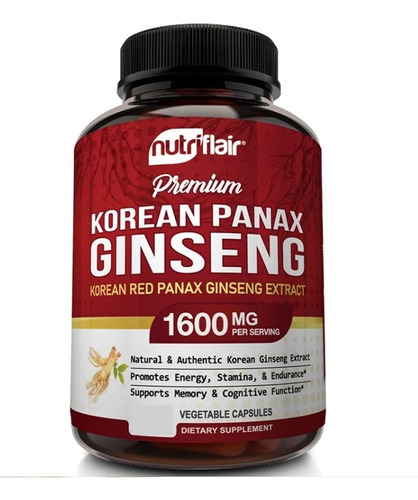 Ginseng Rojo Coreano Super Formula Aprobado Fda! 60 Capsulas