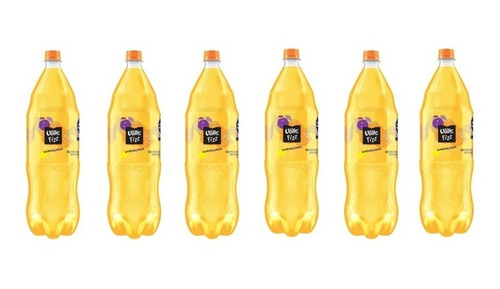 6x Agua Mineralizada Del Valle Fizz Sabor Naranja 2 L