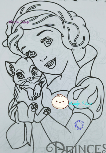 10 Libro Colorear Princesas Tamaño Carta 16 Pag Recuerdo ^-^