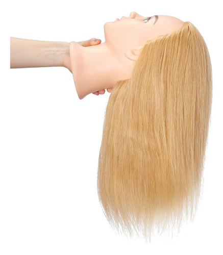 Hairingrid Cabeza De Maniqui De 20 A 22 Pulgadas, 100 % Cabe