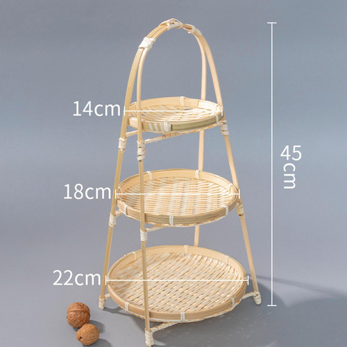 Frutero Organizador Madera Cocina 3 Canastas Base Soporte