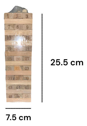 Juego De Mesa Bloques Madera Torre Didactico