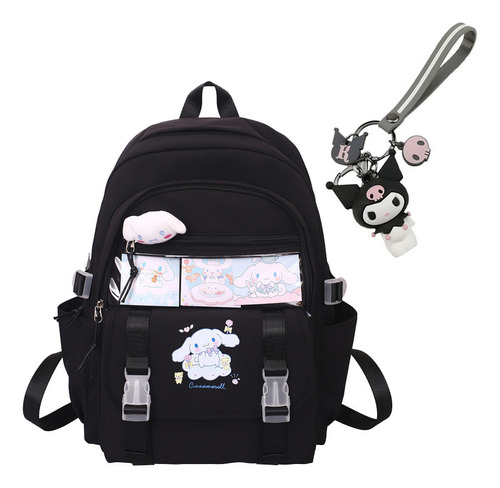 Mochila Escolar Estilo Kawaii San-rio Kuromi Ko-rean Y Regal