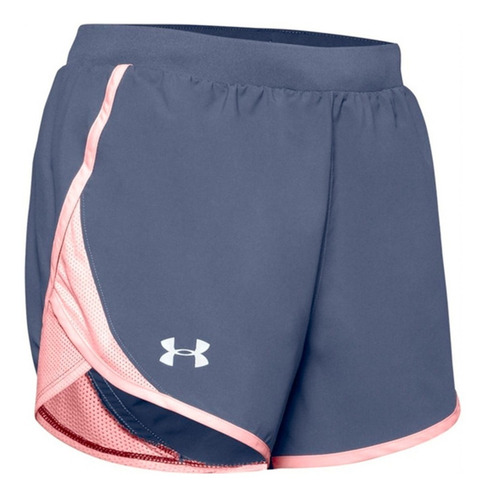 Short Underarmour Mujer Azul Fly By Deportivo 1350196497