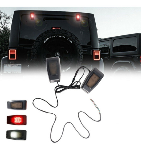 Luz Led De Puerta Trasera En Bisagra Jeep Wrangler Jk 07-18