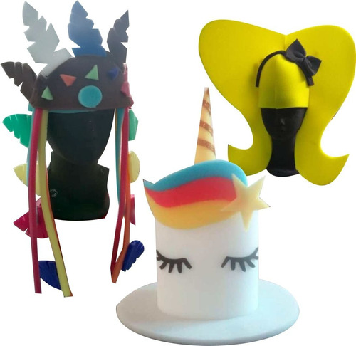 12 Sombreros Espuma Fiesta Batucada Boda Xv Baile Cumpleaños