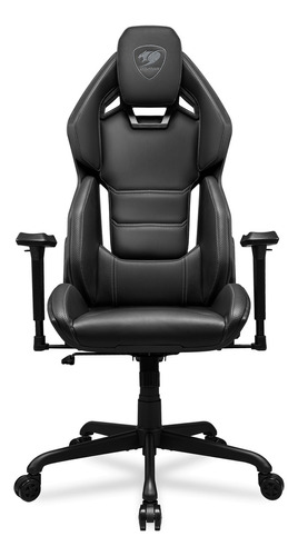 Cor da cadeira ergonômica Cougar Hotrod Black para jogadores: preto, material de estofamento: couro sintético