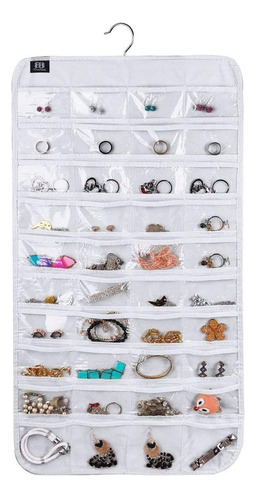 Organizador De Joyas Bb Brotrade, 80 Bolsillos, Blanco