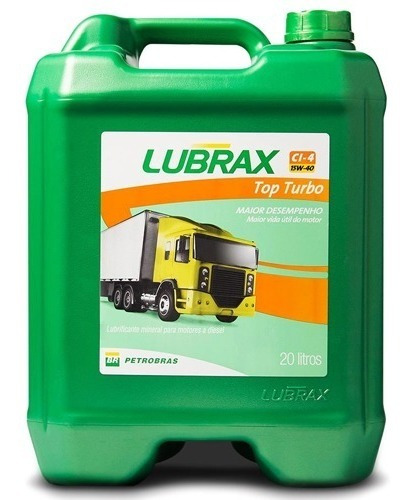 Imagem 3 de 3 de Oleo Lubrax Top Turbo 15w40 Ci-4 Acea E7 Galão Balde-20l