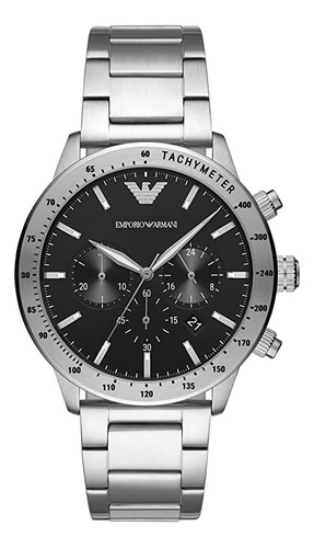 Emporio Armani Men's Stainless Steel Watch With Chronograph