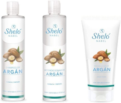 Aceite Argán Shampoo + Acondicionador + Mascarilla Capilar