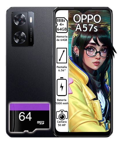 Celular Oppo A57s Dual Sim 64gb 4gb Ram + Kit