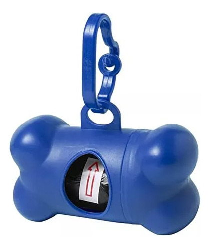 Hueso Porta Bolsa Higienica Para Perros Colores + Repuesto