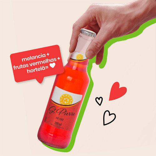Imagem 2 de 4 de 24x Tônica Red Mint St Pierre Long Neck 200ml