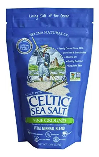  Sal Marina Fina Del Mar Céltico En Bolsa De 8 Oz 227 Gramos