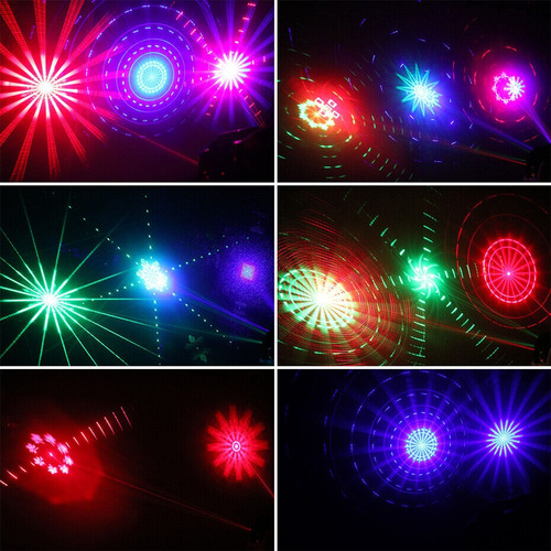 Laser Party Light 6 Ojos Led Iluminación + Control Remoto