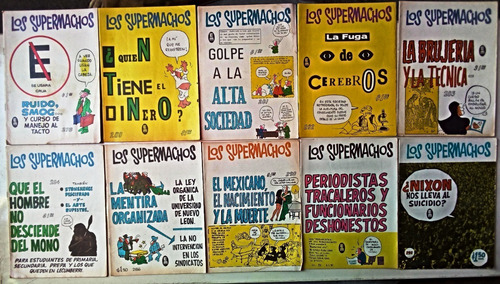 Los Supermachos - Rius Lote De 59 Cómics (Usado)