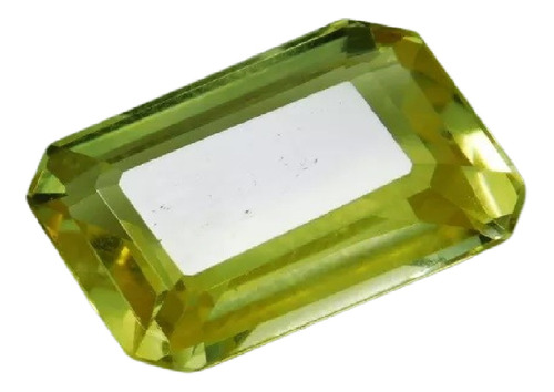 Zafiro 11.20 Ct Natural Amarillo Corte Esmeralda   