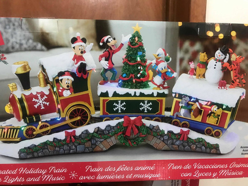 Tren Navideño Mickey Mouse Musical Y Luces (Usado)
