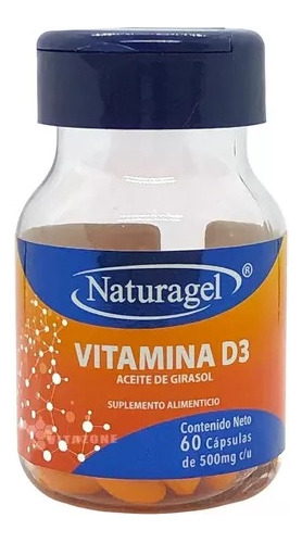 Naturagel Vitamina D3 Con Aceite De Girasol 60 Caps Sfn