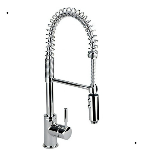 Grifo de cocina monomando Helvex Gourmet E-305 extensible cromado acabado brillante