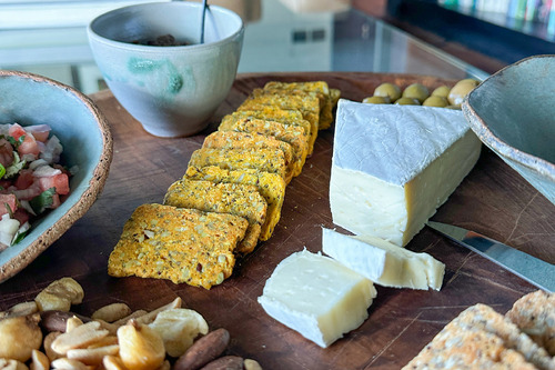 Galletas Crackers Grana Keto Sabor Cúrcuma 135g Vegana